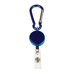 MyID Carabiner Card Reel, 1 1/4", Blue