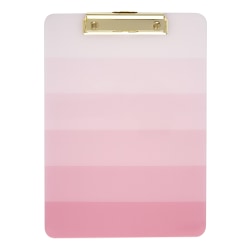 Office Depot Brand Fashion Clipboard, 9" x 12-1/2", Pink Ombre