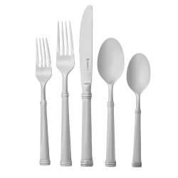Henckels Plaza 65-Piece Stainless Steel Flatware Set, Silver