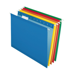 Pendaflex® Premium Reinforced Color Hanging File Folders, Letter Size, Color Assortment #1, Pack Of 25 Folders