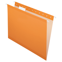Pendaflex® Premium Reinforced Color Hanging Folders, Letter Size, Orange, Pack Of 25