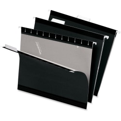Pendaflex® Premium Reinforced Color Hanging Folders, Legal Size, Black, Pack Of 25