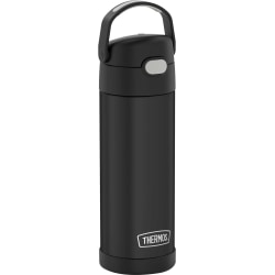 Thermos FUNtainer Water Bottle 16Oz - 16 fl oz - Matte Black - Stainless Steel