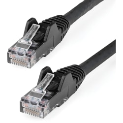 StarTech.com 10ft (3m) CAT6 Ethernet Cable, LSZH (Low Smoke Zero Halogen) 10 GbE Snagless 100W PoE UTP RJ45 Black Network Patch Cord, ETL - 10ft/3m Black LSZH CAT6 Ethernet Cable - 10GbE Multi Gigabit 1/2.5/5Gbps/10Gbps to 55m