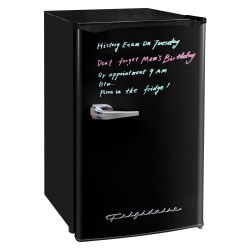 Frigidaire® 3.2-cu.-ft. 65-Watt Eraser-Board Door Retro Compact Fridge, Black, EFR331-B-BLACK
