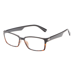 ICU Eyewear Rectangular Reading Glasses, Black, +1.50