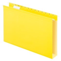 Oxford® Extra-Capacity Box-Bottom Hanging Folders, Legal Size, Yellow, Box Of 25