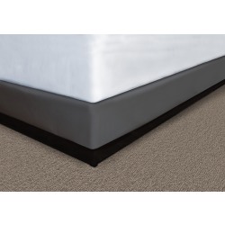 Mattress Safe, Inc Designer Décor® Collection Contour Wrap For Box Spring, Queen, 7" Drop, Shantung Charcoal Gray, Total Qty 12