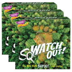 Trend sqWATCH OUT! 3-Corner Card Games, Problem Solving, Grade 2 To 10, Pack Of 3 Games