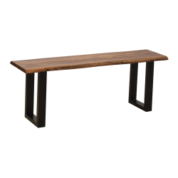 Coast to Coast Heath Counter-Height Dining Bench, Brownstone Nut Brown/Black