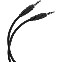 GE 3.5 mm Auxiliary Audio Cable, 3’, Black, 331358