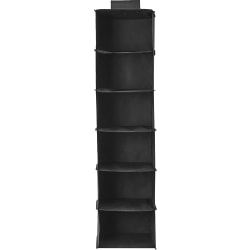 DormCo TUSK Storage Hanging Sweater Shelves, 46"H x 12"W x 12"D, Black