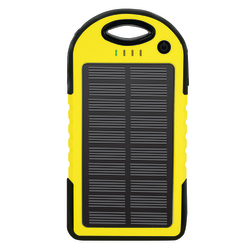 GNBI Emergency Solar Travel Charger, Black/Yellow