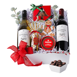Napa Sonoma Holiday Wine and Sweet Treats Gift Box - 6 items
