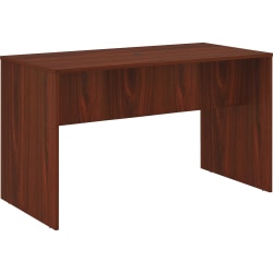 Lorell® Essentials 72"W Standing-Height Table, Mahogany