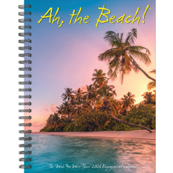 2026 Willow Creek Press Weekly Engagement Calendar, 6-1/2" x 8-1/2", Ah, The Beach!, January To December, 54550