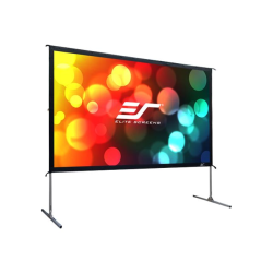 Elite Screens Yard Master 2 Series OMS90HR2 - Projection screen with legs - rear - 90" (90.2 in) - 16:9 - Wraith Veil