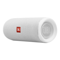 JBL Flip 5 Portable Waterproof Speaker, White, JBLFLIP5WHTAM-Q