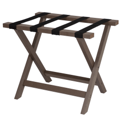 Hospitality 1 Source Composite Luggage Racks, 21"H x 22"W x 18"D, Chestnut, Pack Of 2 Racks