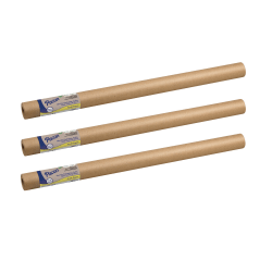 Pacon Heavyweight Kraft Rolls, Natural Kraft, 30" x 30', Pack Of 3 Rolls