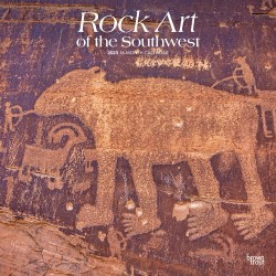 2024 Brown Trout Monthly Square Wall Calendar, 12" x 12", Rock Art of the Southwest, January To December