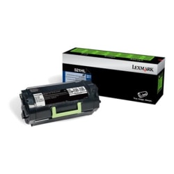 Lexmark 520HAL Original High Yield Laser Toner Cartridge - Black Pack - 25000 Pages