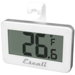 Escali Digital Refrigerator / Freezer Thermometer - 4°F (-20°C) to 122°F (50°C) - Large Display, Easy to Read, Compact, Temperature Guide - For Refrigerator/Freezer