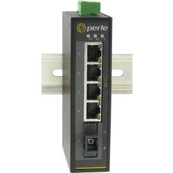 Perle IDS-105F-S1SC40D - Industrial Ethernet Switch - 5 Ports - 10/100Base-TX, 100Base-BX - 2 Layer Supported - Rail-mountable, Wall Mountable, Panel-mountable - 5 Year Limited Warranty