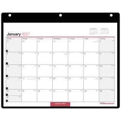 Office Depot Brand Monthly Desk Wall Calendar, 11" x 8", White, January 2027 to December 2027, OD20120027