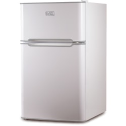 Black+Decker 3.1 Cu. Ft. 2-Door Refrigerator With True Freezer, White
