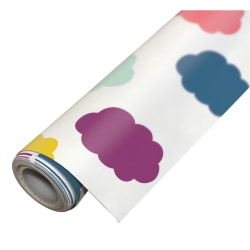 Teacher Created Resources Peel And Stick Decorative Paper Roll, 17-1/2" x 10’, Oh Happy Day Clouds