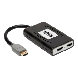 Tripp Lite HDMI Splitter 2-Port 4K @60Hz HDMI 4:4:4 HDR USB Powered TAA Multi-Resolution Support, USB Powered - Splitter - 2 x HDMI - desktop - government GSA - TAA Compliant