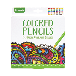 Crayola® Vibrant Colored Pencils, 3.25 mm, Assorted Colors, Pack Of 50