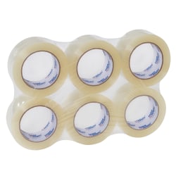 Tape Logic® #900 Hot Melt Tape, 2" x 55 yd., Clear, Case Of 6