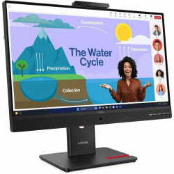 Lenovo ThinkVision T24D-4v 24" Class (23.8" Viewable) Webcam Full HD LED Monitor, 16:9, Eclipse Black