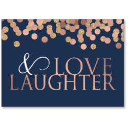 Viabella Anniversary Greeting Card, Love And Laughter, 5" x 7", Multicolor