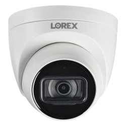 Lorex 4K Ultra HD 8.0-Megapixel Add-On IP Dome Security Camera With Listen-In Audio And Color Night Vision, White