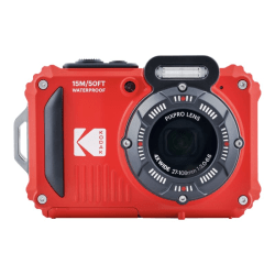 Kodak PIXPRO WPZ2 - Digital camera - compact - 16.35 MP - 1080p / 30 fps - 4x optical zoom - Wi-Fi - underwater up to 45 ft - red
