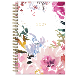 2027 Blue Sky Magenta Blooms Weekly/Monthly Planning Calendar, 5x8, 0%, PP, Jan-Dec, RY27