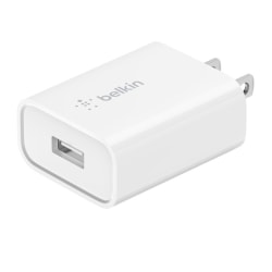 Belkin® 18W Quick Charge 3.0 USB-A Wall Charger, White