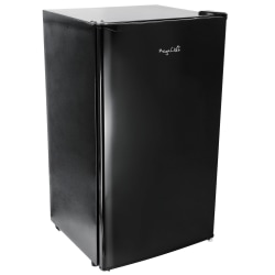 MegaChef 3.2 Cu Ft Refrigerator, Black
