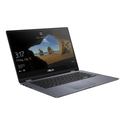 ASUS® VivoBook Flip TP412FA-OS31T Laptop, 14" Full HD Touch Screen, Intel® Core™ i3-8145U, 4GB Memory, 128GB SSD in S mode - TP412FAOS31T