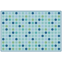 Carpets for Kids® KID$Value Rugs™ Microdots Decorative Rug, 3' x 4'6", Light Blue