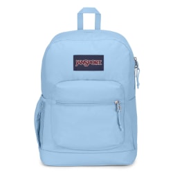 Jansport Cross Town Plus Backpack With 15" Laptop Pocket, 100% Recycled, Blue Dusk