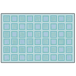 Carpets For Kids® KID$Value Rugs™ Squared Decorative Rug, 4' x 6', Blue