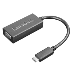 Lenovo® USB-Type-C-To-VGA Adapter Cable, Black, GX90M44578