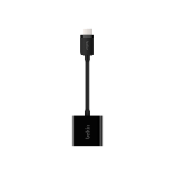 Belkin HDMI to VGA Video Adapter Converter with Audio - 1920x1080 - HDMI/USB/VGA/mini-phone A/V Cable for Audio/Video Device, TV, Monitor, Projector - First End: HDMI Digital Audio/Video - Second End: 15-pin HD-15, Mini-phone Stereo Audio, Micro USB