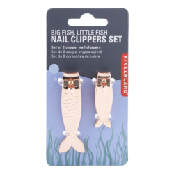 Kikkerland Design Fish Nail Clippers Set, Copper