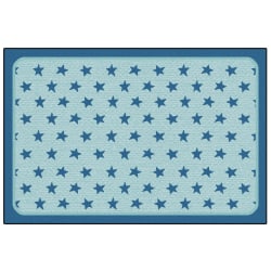 Carpets for Kids® KID$Value Rugs™ Super Stars Decorative Rug, 4' x 6', Dark Blue