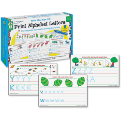 Carson-Dellosa Key Education Write-On/Wipe-Off, Print Alphabet Letters